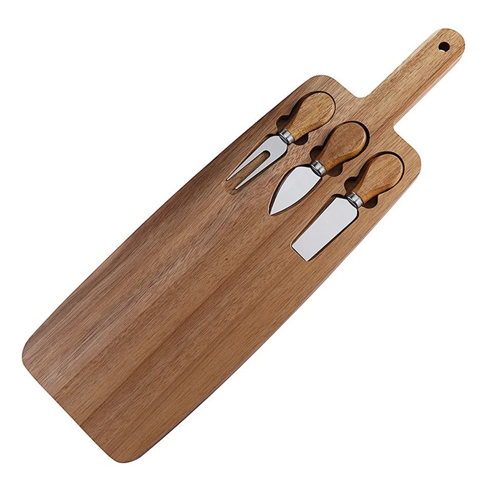 Stainless steel cheese board – front view – Eloré