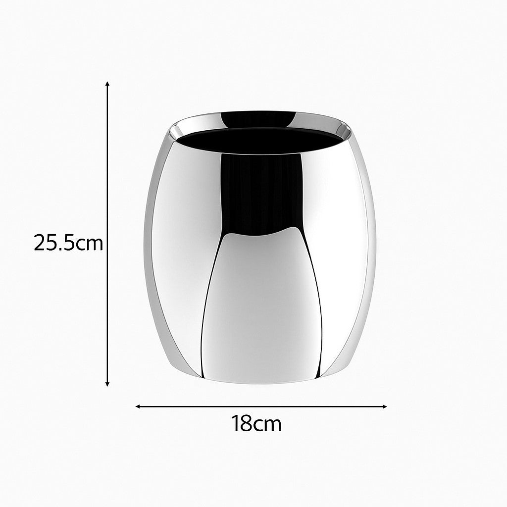 Stainless steel ice bucket – Model B – dimensions view – Eloré