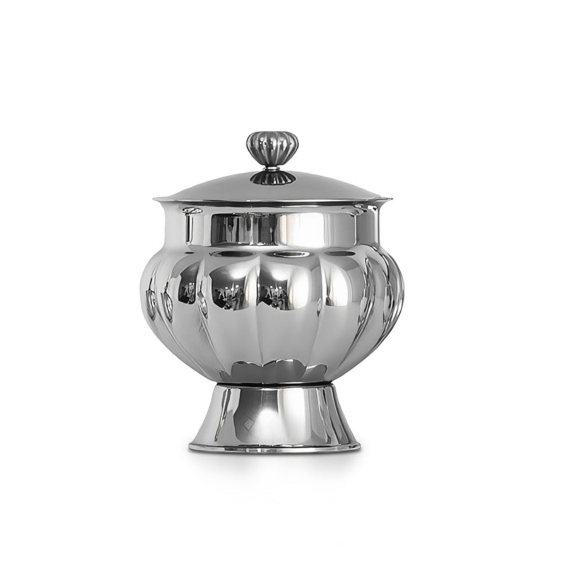 קערת סוכר יוקרתית מנירוסטה עם מכסה