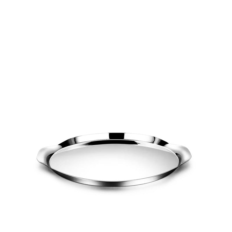 Mirror-finish stainless steel tray – large – dimensions view – Eloré