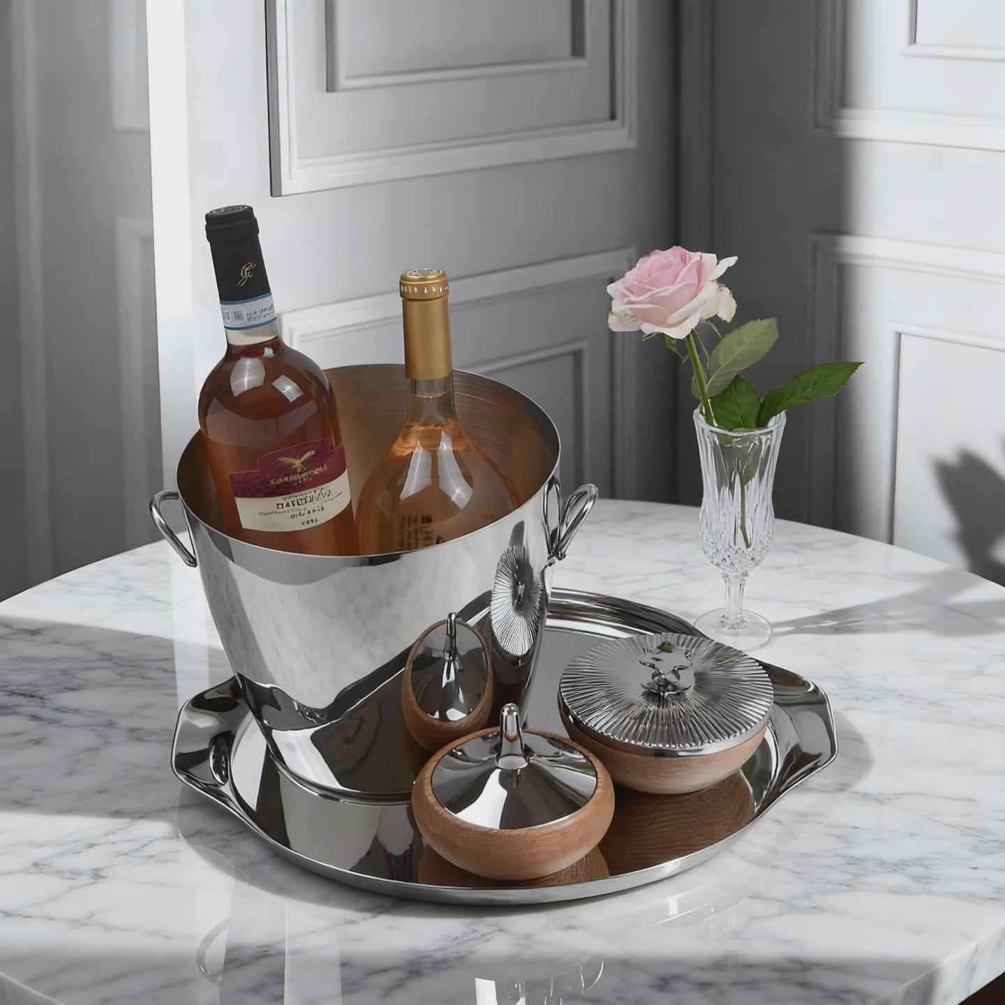The Rosé Set – product video demonstrating the soft-tone luxury hosting set by Eloré